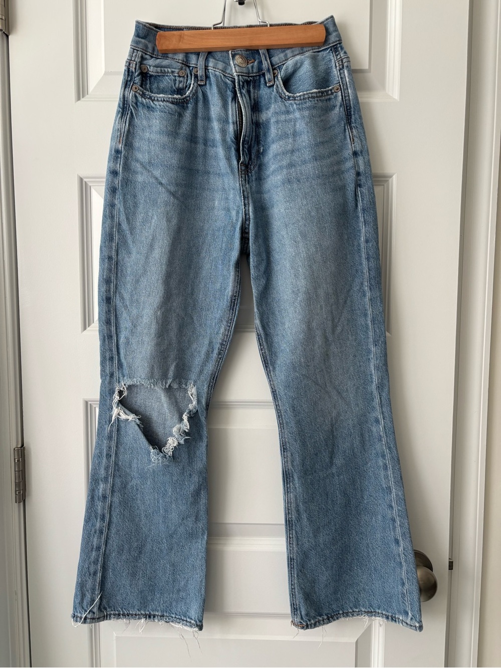 American Eagle Size 0 Highest Rise 90s Flare Light Wash Jeans